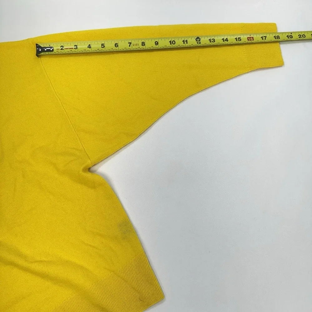 NWOT Jenni Kayne 100% Cashmere Marina Sweater XS Yellow aso Meghan Markle $445 - Picture 13 of 13